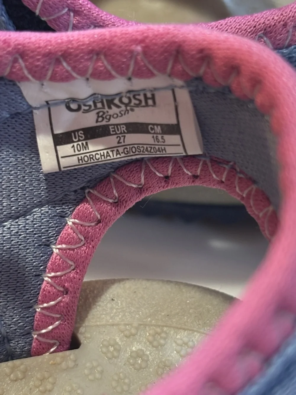 Oshkosh B’Gosh Kids Comfortable Open-Toe Sport Sandals on Grey and Pink NWT